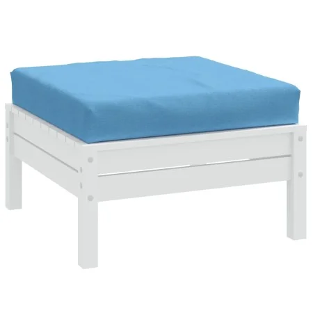 Cushion for pallet sofa in blue melange fabric 60x60x10 cm by , Cushions for chairs and sofas - Ref: Foro24-4002667, Price: 2...