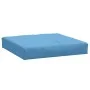 Cushion for pallet sofa in blue melange fabric 60x60x10 cm by , Cushions for chairs and sofas - Ref: Foro24-4002667, Price: 2...