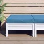 Cushion for pallet sofa in blue melange fabric 60x60x10 cm by , Cushions for chairs and sofas - Ref: Foro24-4002667, Price: 2...