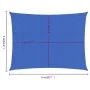 Rectangular blue HDPE sail shade 160 g/m² 5x6 m by , Umbrellas - Ref: Foro24-311521, Price: 56,97 €, Discount: %