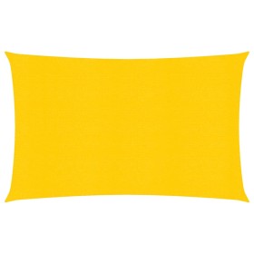 Rectangular yellow HDPE sail shade 160 g/m² 5x7 m by , Umbrellas - Ref: Foro24-311577, Price: 69,25 €, Discount: %