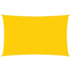 Rectangular yellow HDPE sail shade 160 g/m² 5x7 m by , Umbrellas - Ref: Foro24-311577, Price: 66,76 €, Discount: %