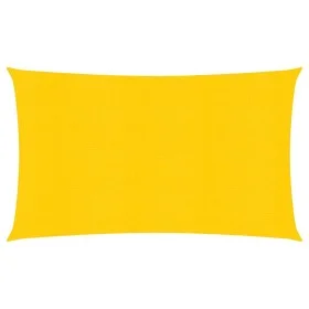 Rectangular yellow HDPE sail shade 160 g/m² 4x7 m by , Umbrellas - Ref: Foro24-311575, Price: 54,47 €, Discount: %