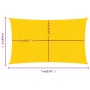 Rectangular yellow HDPE sail shade 160 g/m² 4x7 m by , Umbrellas - Ref: Foro24-311575, Price: 60,15 €, Discount: %