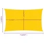 Rectangular yellow HDPE sail shade 160 g/m² 4x7 m by , Umbrellas - Ref: Foro24-311575, Price: 54,47 €, Discount: %
