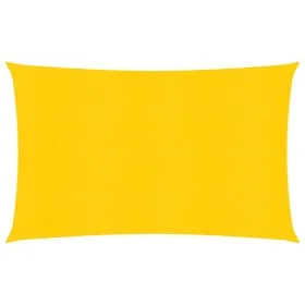 Rectangular yellow HDPE sail shade 160 g/m² 6x8 m by , Umbrellas - Ref: Foro24-311580, Price: 87,64 €, Discount: %