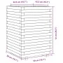 Solid Douglas fir wood planter 50x50x72 cm by , Pots and planters - Ref: Foro24-3282612, Price: 162,43 €, Discount: %