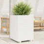 Jardinera madera maciza de pino blanco 50x50x72 cm de , Maceteros y jardineras - Ref: Foro24-3282610, Precio: 184,07 €, Descu...