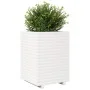 Jardinera madera maciza de pino blanco 50x50x72 cm de , Maceteros y jardineras - Ref: Foro24-3282610, Precio: 184,07 €, Descu...
