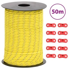 Windseil mit reflektierenden Streifen und Spanngurten 50 m 3 mm von , Zeltzubehör - Ref: Foro24-4008121, Preis: 11,97 €, Raba...