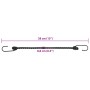 Elastic cords with reflective strips and hooks 10 units 38 cm by , Tent Accessories - Ref: Foro24-4008142, Price: 15,49 €, Di...
