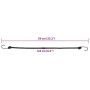 Elastic cords with reflective strips and hooks 25 units 59 cm by , Tent Accessories - Ref: Foro24-4008149, Price: 33,05 €, Di...