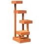Solid pine wood cat tree in brown wax, 45.5x49x103 cm by , Cat furniture - Ref: Foro24-847132, Price: 72,15 €, Discount: %