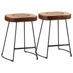 Barhocker 2 Stück dunkelbraun 40x29,5x53 cm von , Küchenhocker - Ref: Foro24-358929, Preis: 58,25 €, Rabatt: %