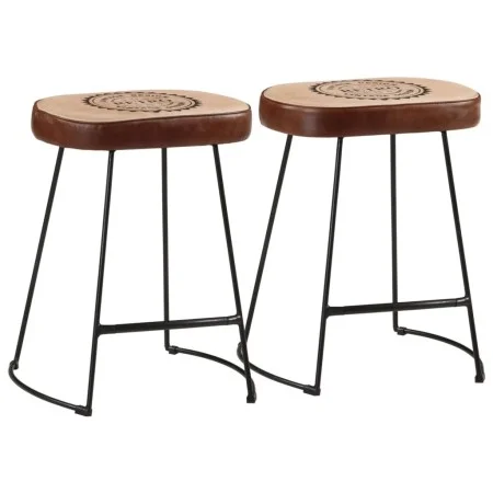Barhocker 2 Stück dunkelbraun 40x29,5x53 cm von , Küchenhocker - Ref: Foro24-358929, Preis: 58,25 €, Rabatt: %