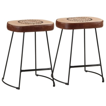 Barhocker 2 Stück dunkelbraun 40x29,5x53 cm von , Küchenhocker - Ref: Foro24-358929, Preis: 58,70 €, Rabatt: %
