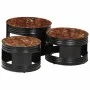 High bar tables in drum shape, set of 3, made of solid recycled wood. by , Side tables - Ref: Foro24-358936, Price: 131,65 €,...