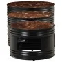 High bar tables in drum shape, set of 3, made of solid recycled wood. by , Side tables - Ref: Foro24-358936, Price: 131,65 €,...