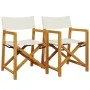 Faltbare Gartenstühle, 2 Stück, cremeweißer Stoff. von , Gartenstühle - Ref: Foro24-365837, Preis: 128,73 €, Rabatt: %