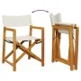 Faltbare Gartenstühle, 2 Stück, cremeweißer Stoff. von , Gartenstühle - Ref: Foro24-365837, Preis: 128,73 €, Rabatt: %
