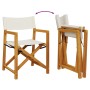Faltbare Gartenstühle, 2 Stück, cremeweißer Stoff. von , Gartenstühle - Ref: Foro24-365837, Preis: 164,90 €, Rabatt: %