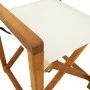 Faltbare Gartenstühle, 2 Stück, cremeweißer Stoff. von , Gartenstühle - Ref: Foro24-365837, Preis: 128,73 €, Rabatt: %