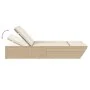 Double sun lounger with beige synthetic rattan cushions by , Loungers - Ref: Foro24-368183, Price: 298,29 €, Discount: %