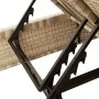 Double sun lounger with beige synthetic rattan cushions by , Loungers - Ref: Foro24-368183, Price: 298,29 €, Discount: %