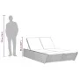 Double sun lounger with beige synthetic rattan cushions by , Loungers - Ref: Foro24-368183, Price: 298,29 €, Discount: %