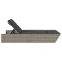 Double sun lounger with gray synthetic rattan cushions by , Loungers - Ref: Foro24-368181, Price: 296,63 €, Discount: %