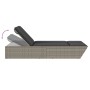 Doppel-Liegestuhl mit grauen Polstern aus synthetischem Rattan von , Liegen - Ref: Foro24-368181, Preis: 284,34 €, Rabatt: %