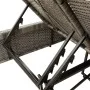 Double sun lounger with gray synthetic rattan cushions by , Loungers - Ref: Foro24-368181, Price: 296,63 €, Discount: %
