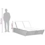 Double sun lounger with gray synthetic rattan cushions by , Loungers - Ref: Foro24-368181, Price: 296,63 €, Discount: %