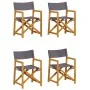 Folding garden chairs 4 units dark gray fabric by , Garden chairs - Ref: Foro24-3208919, Price: 211,12 €, Discount: %