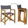 Faltbare Gartenstühle, 4 Stück, dunkelgraues Gewebe. von , Gartenstühle - Ref: Foro24-3208919, Preis: 211,16 €, Rabatt: %