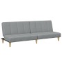 Two-seater sofa bed with light gray fabric ottoman by , Sofas - Ref: Foro24-3258138, Price: 304,92 €, Discount: %