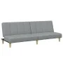 Two-seater sofa bed with light gray fabric ottoman by , Sofas - Ref: Foro24-3258138, Price: 300,42 €, Discount: %