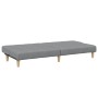 Two-seater sofa bed with light gray fabric ottoman by , Sofas - Ref: Foro24-3258138, Price: 304,92 €, Discount: %