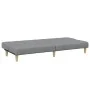 Two-seater sofa bed with light gray fabric ottoman by , Sofas - Ref: Foro24-3258138, Price: 300,42 €, Discount: %