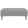 Two-seater sofa bed with light gray fabric ottoman by , Sofas - Ref: Foro24-3258138, Price: 300,42 €, Discount: %