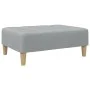 Two-seater sofa bed with light gray fabric ottoman by , Sofas - Ref: Foro24-3258138, Price: 300,42 €, Discount: %