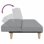 Sofá cama de 2 plazas con taburete tela gris claro de , Sofás - Ref: Foro24-3258138, Precio: 274,17 €