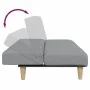 Two-seater sofa bed with light gray fabric ottoman by , Sofas - Ref: Foro24-3258138, Price: 300,42 €, Discount: %
