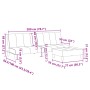 Sofá cama de 2 plazas con taburete tela gris claro de , Sofás - Ref: Foro24-3258138, Precio: 274,17 €