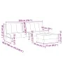 Two-seater sofa bed with light gray fabric ottoman by , Sofas - Ref: Foro24-3258138, Price: 300,42 €, Discount: %