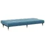 Zweiplätziges Schlafsofa mit blauem Samthocker. von , Sofas - Ref: Foro24-3258144, Preis: 325,51 €, Rabatt: %