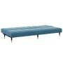 Zweiplätziges Schlafsofa mit blauem Samthocker. von , Sofas - Ref: Foro24-3258144, Preis: 330,97 €, Rabatt: %