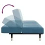 Zweiplätziges Schlafsofa mit blauem Samthocker. von , Sofas - Ref: Foro24-3258144, Preis: 325,51 €, Rabatt: %