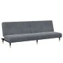 Zweiplätziges Schlafsofa mit dunkelgrauem Samt-Hocker. von , Sofas - Ref: Foro24-3258146, Preis: 331,87 €, Rabatt: %