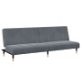 Zweiplätziges Schlafsofa mit dunkelgrauem Samt-Hocker. von , Sofas - Ref: Foro24-3258146, Preis: 336,30 €, Rabatt: %